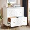 2-Drawer Office Filing Cabinet with Adjustable Rods and Printer Shelf for Home Workspace